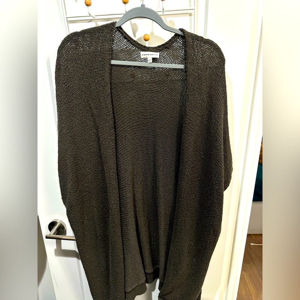 Aritzia Community Ionic Cape - Dark Olive - XS/S
